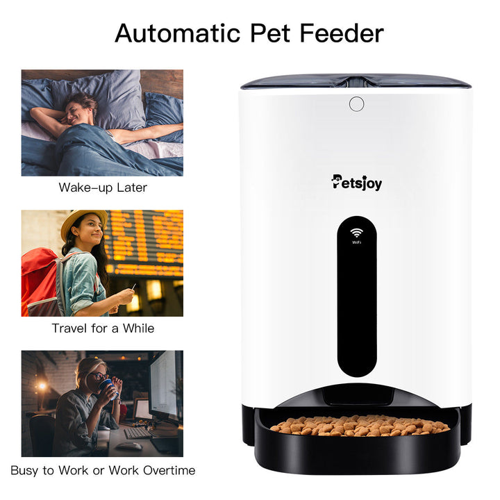 Automatic Pet Feeder Smart Cat Dog Food Dispenser Remote Control APP Timer Image 4