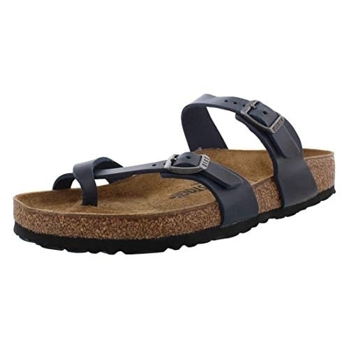 BIRKENSTOCK Mayari Womens Sandals Blue Oiled Leather Regular Width 1019658 Image 1