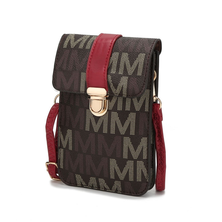 MKF Collection Lulu Crossbody Bag Signature Phone Bag Wallet Handbag by Mia K. Image 6