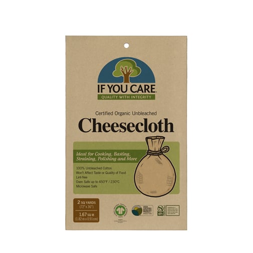 If You Care Certified Organic Unbleached Cheesecloth Image 1