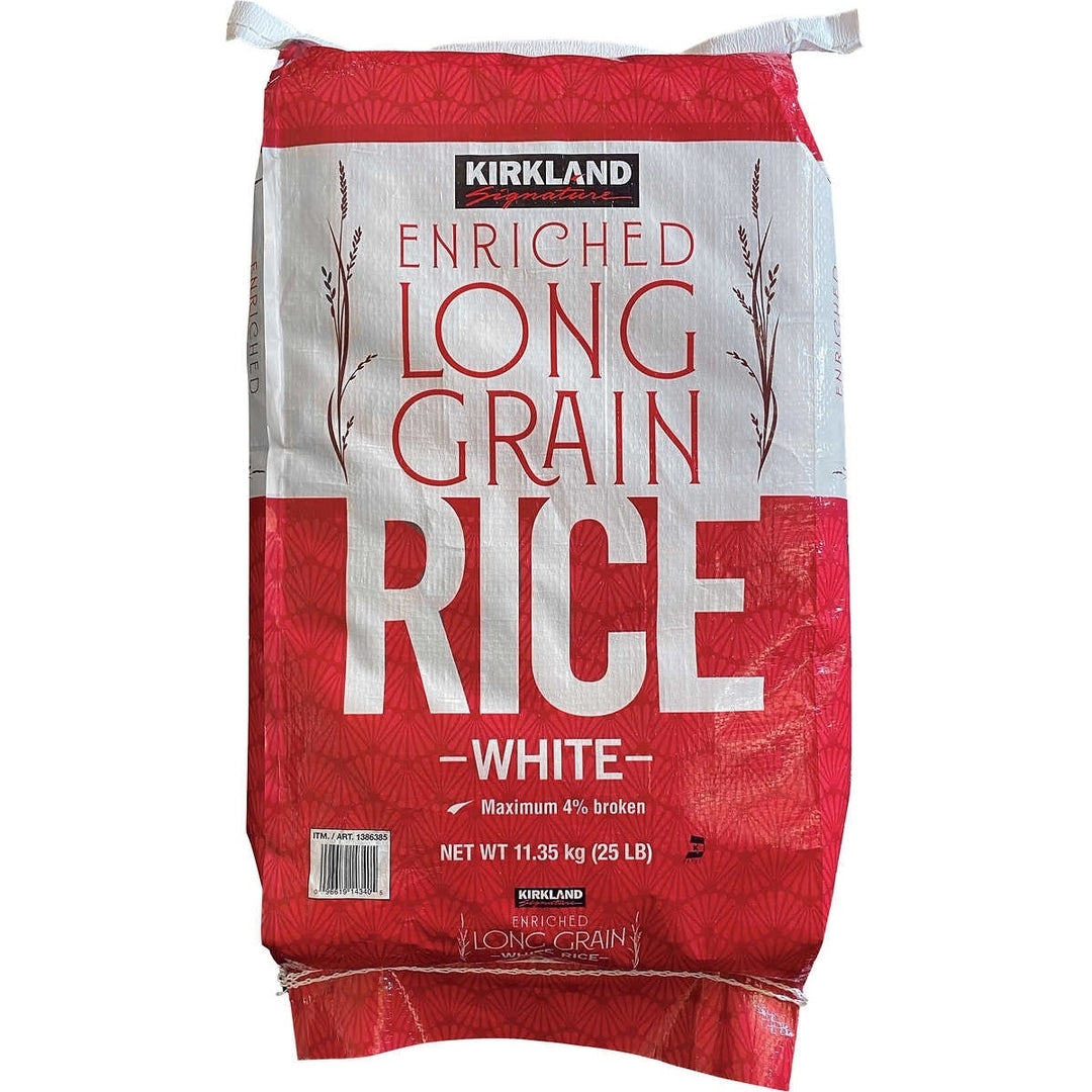 Kirkland Signature Enriched White RiceLong Grain25 Pounds Image 1