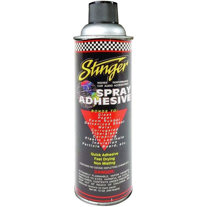 Stinger SAS Adhesive Spray Quick Tack Strong Bond Heat Moisture Resistant 12oz Image 1