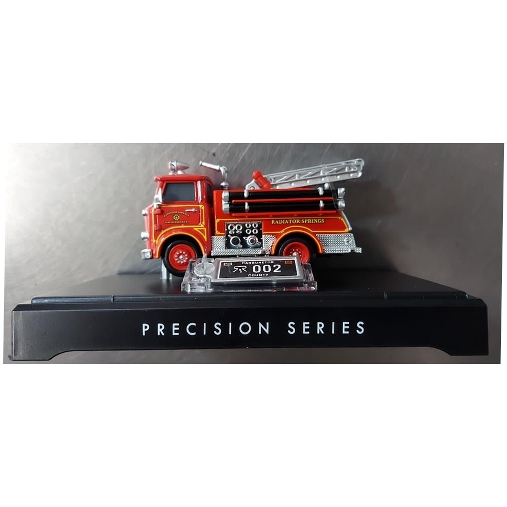 Disney Pixar Cars 3 Red Fire Truck Die-Cast Precision Series 002 Mattel Image 6