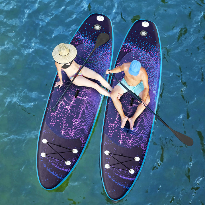 11 ft Inflatable Stand-Up Paddle Board Non-Slip Deck Surfboard w/ Hand Pump Image 3