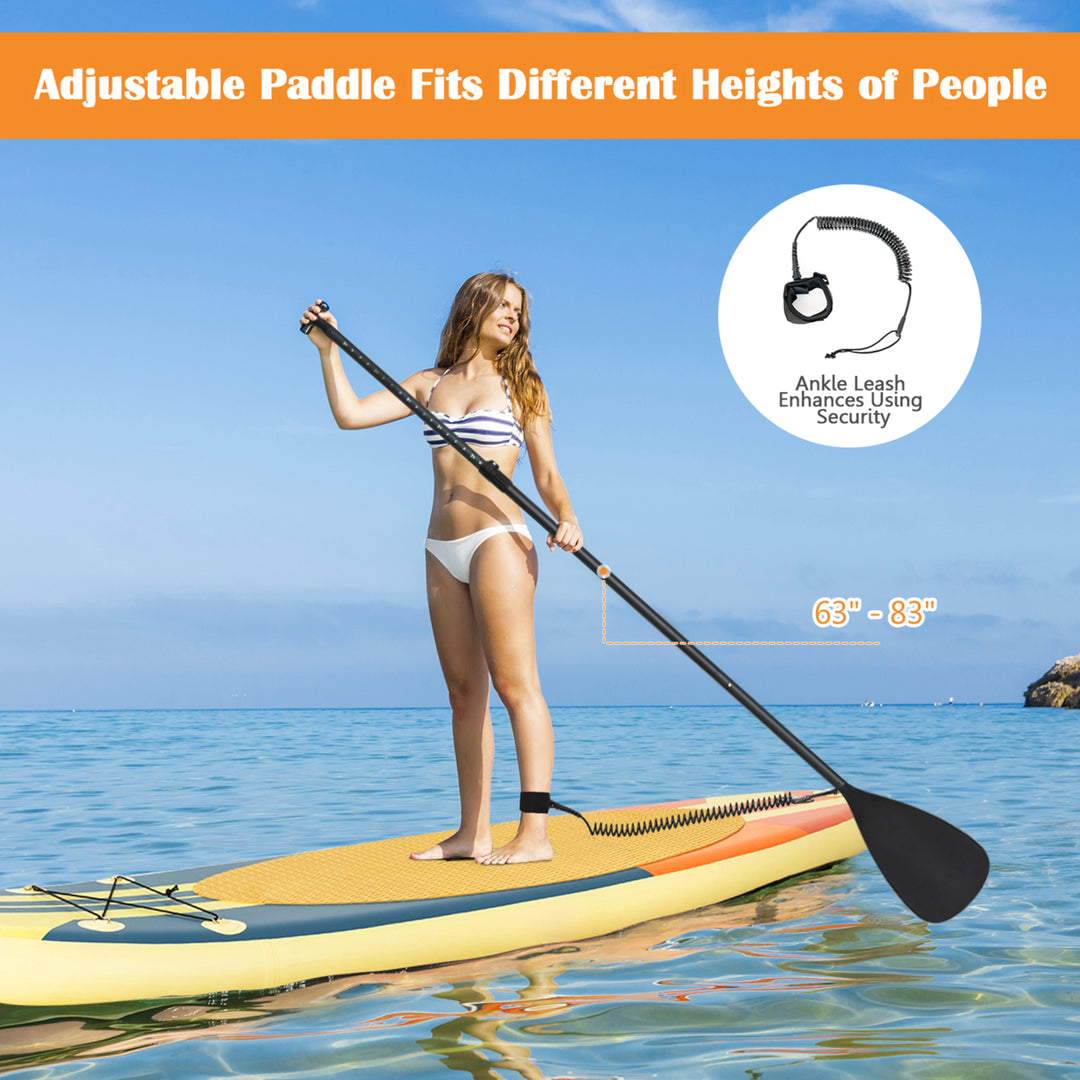 11ft Inflatable Stand-Up Paddle Board Non-Slip Deck Surfboard w/ Hand Pump Image 7