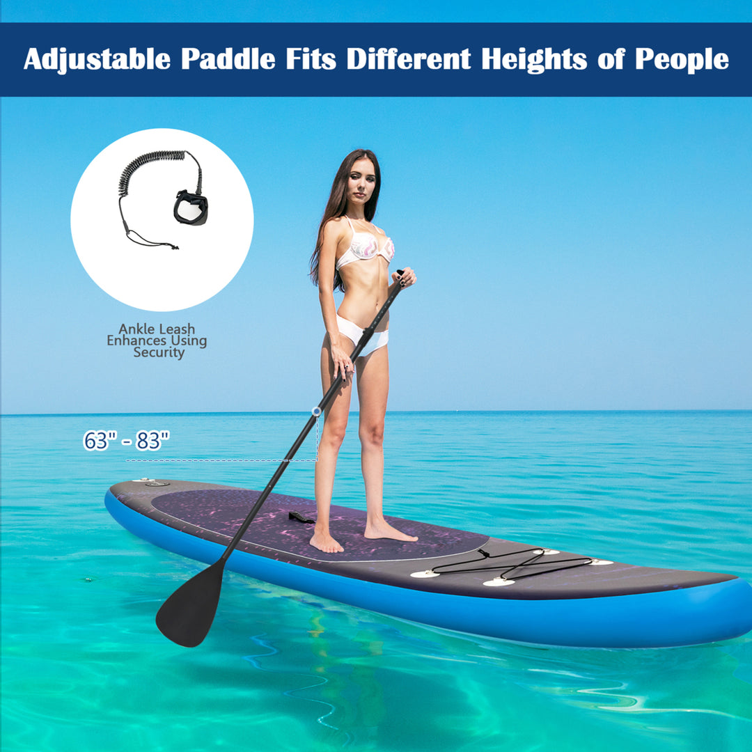 11 ft Inflatable Stand-Up Paddle Board Non-Slip Deck Surfboard w/ Hand Pump Image 7