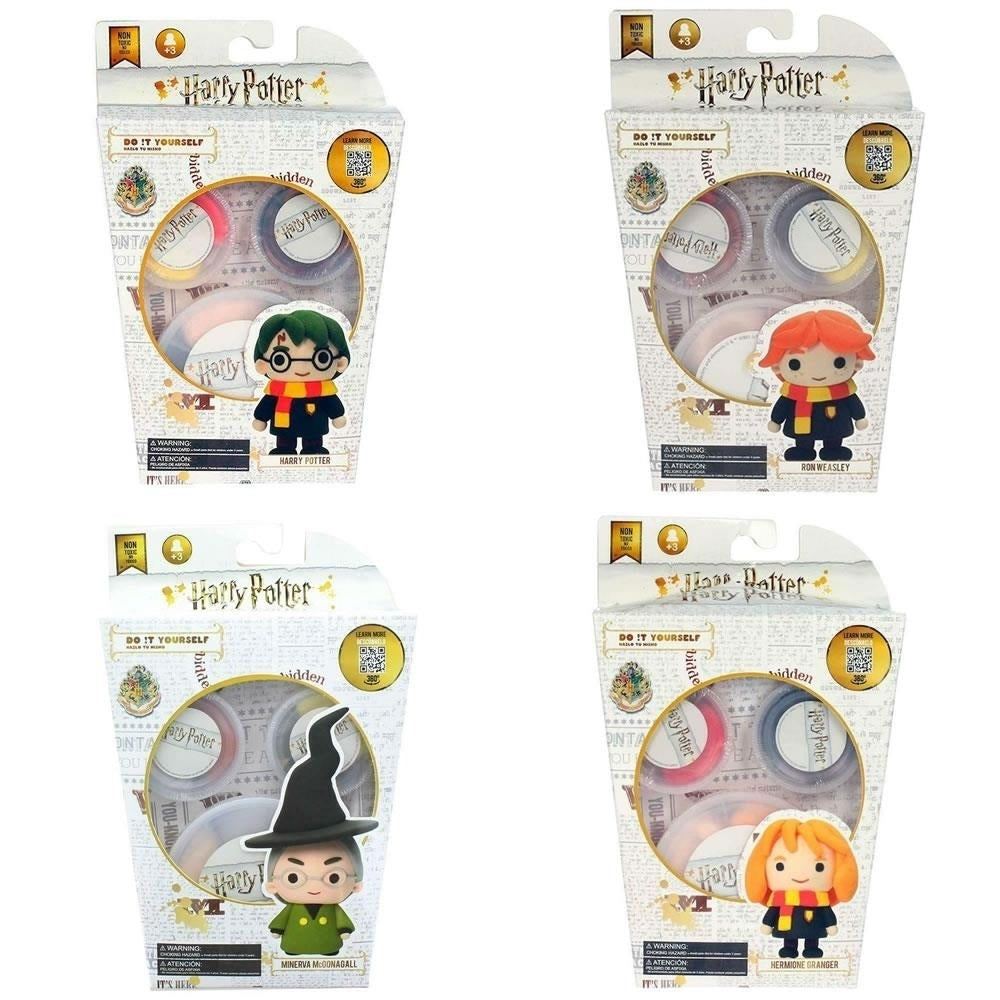 Harry Potter and Friends Super Dough 4-Pack Ron Hermione Minerva Modeling SD Toys Image 2