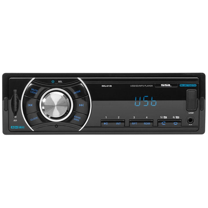 Sound Storm ML41B Bluetooth Car Stereo Single Din MP3 USB SD FM Receiver Image 2