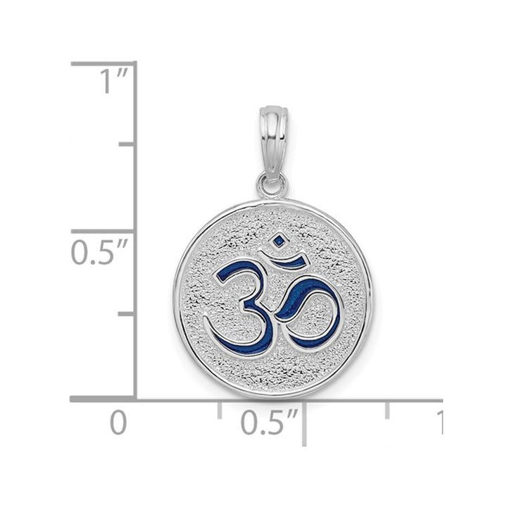 Ohm Reversible Charm Pendant Necklace in Sterling Silver with Chain Image 3