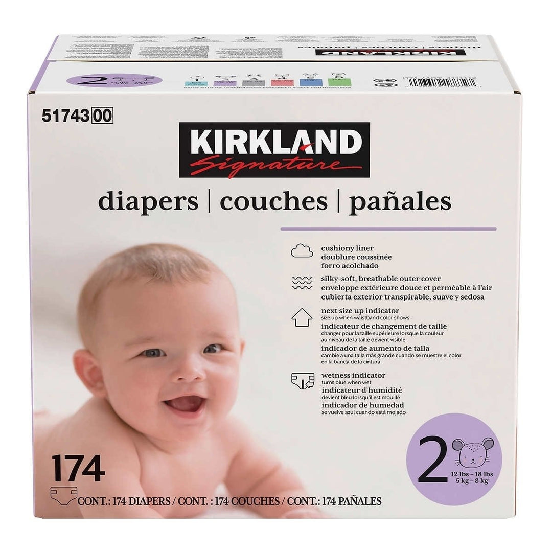 Kirkland Signature Diapers Size 2 (174 Count) Image 1