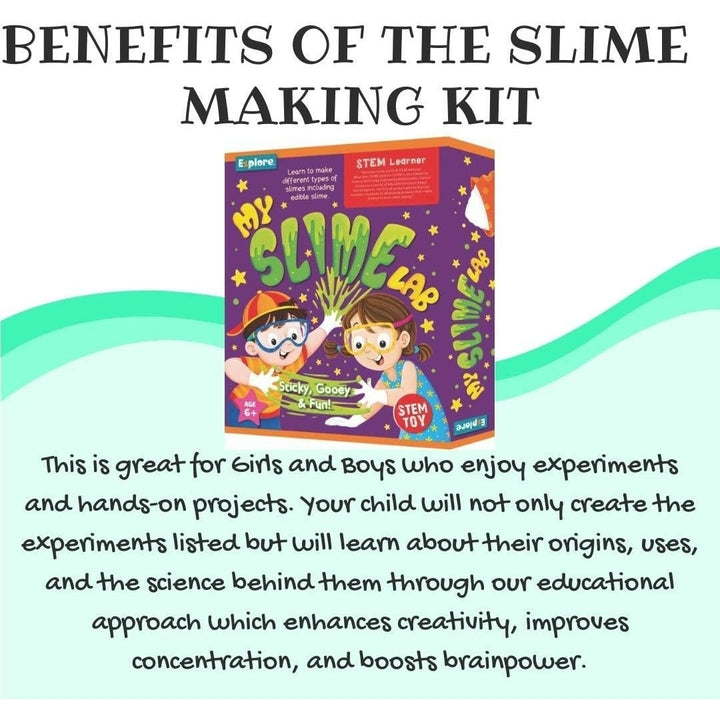 Mighty Mojo Explore STEM Learner My Slime Lab DIY Gooey Science Kids Kit Image 3
