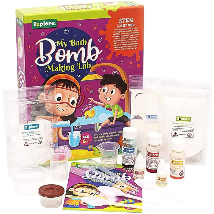 Mighty Mojo Explore STEM Learner My Bath Bombs Making Lab Science Kit Image 1