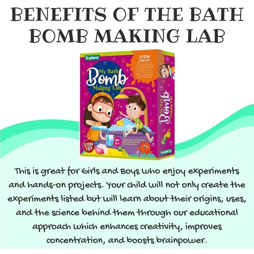 Mighty Mojo Explore STEM Learner My Bath Bombs Making Lab Science Kit Image 3