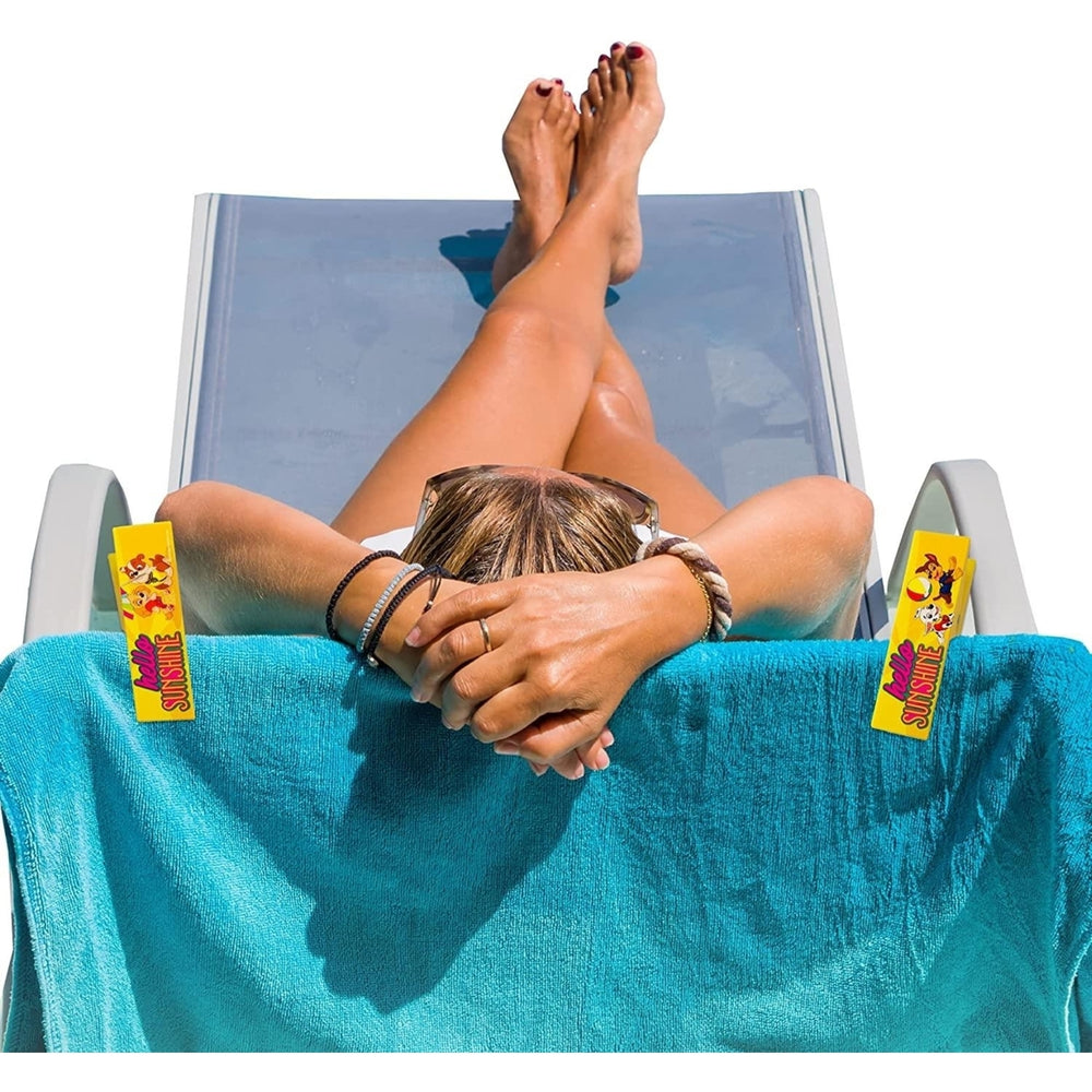 Paw Patrol Hello Sunshine Beach Towel Clips Nickelodeon Summer Bag Secure Chair LogoPeg Image 2
