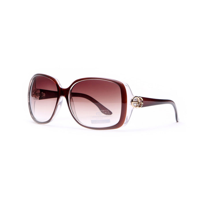 WomensClassic Square Frame Sunglasses With Sophisticated Logo Accent Image 4