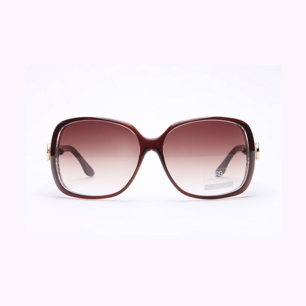 WomensClassic Square Frame Sunglasses With Sophisticated Logo Accent Image 6