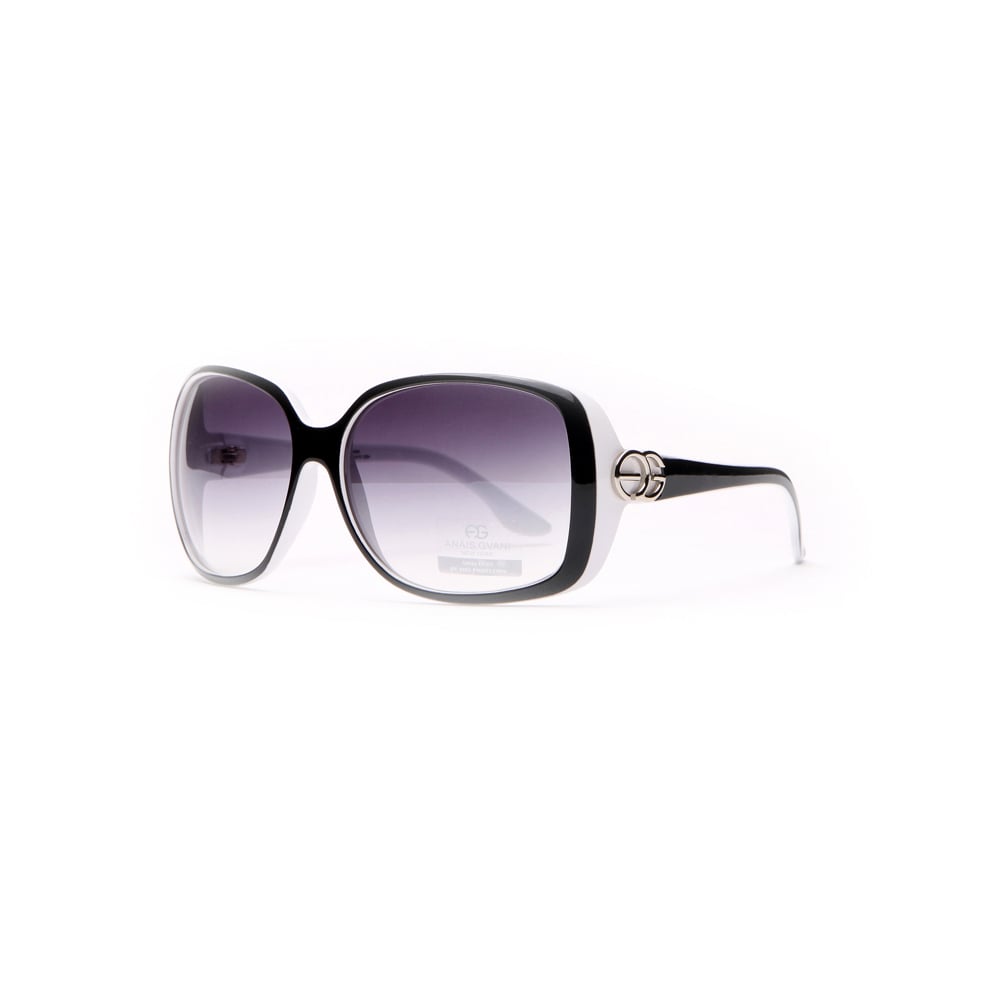 WomensClassic Square Frame Sunglasses With Sophisticated Logo Accent Image 3