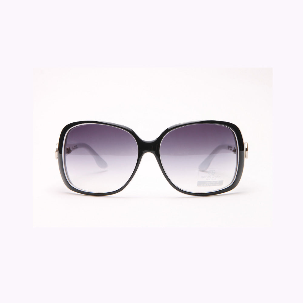 WomensClassic Square Frame Sunglasses With Sophisticated Logo Accent Image 2