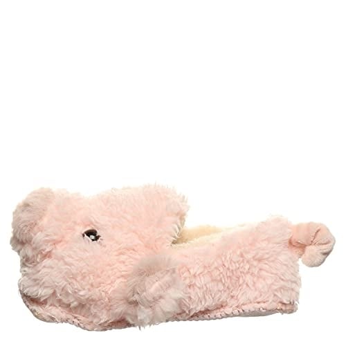 BEARPAW Kids Lil Critters Slippers Pink Pig Faux faux 2549T-652 Cozy Warm Image 2