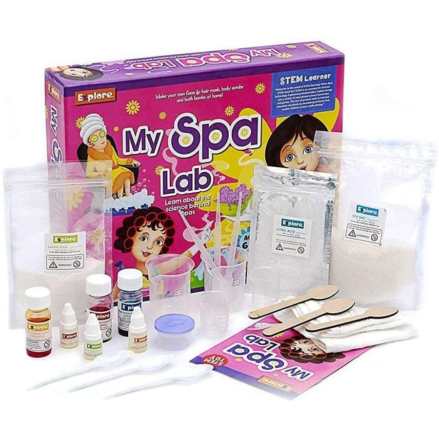 Mighty Mojo Explore STEM Learner My Spa Lab Bath Bomb DIY Educational Science Kit Image 1