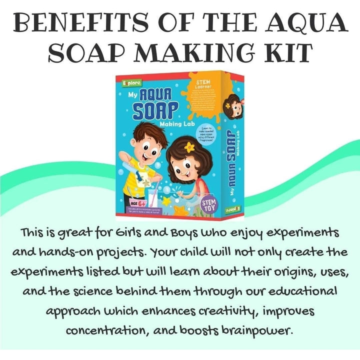Mighty Mojo Explore STEM Learning My Aqua Soap Making Lab Education DIY Scientist Set Image 3