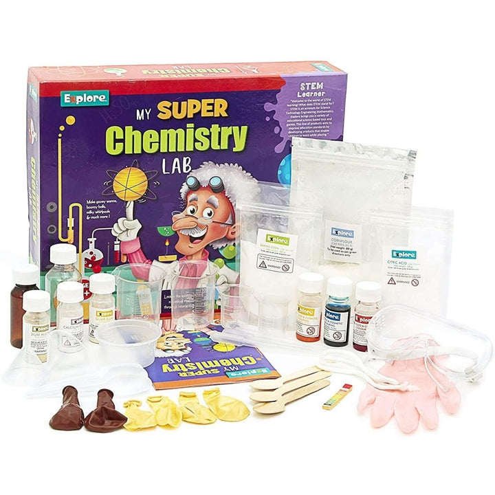 Mighty Mojo My Super Chemistry Lab STEM DIY Science Kit 22 Experiments Image 1