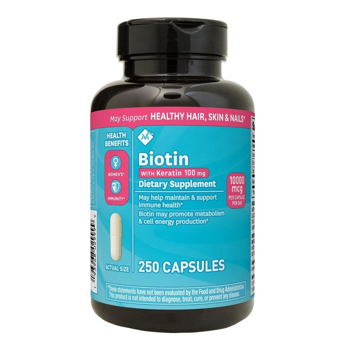 Members Mark Biotin 10,000mcg with Keratin 100mg (250 Count) Image 1