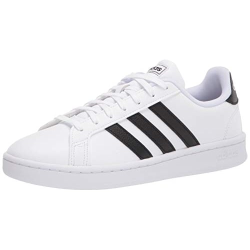 adidas Womens Grand Court Tennis Sneaker 0 WHT/BLK/WHT Image 1