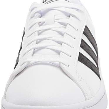 adidas Womens Grand Court Tennis Sneaker 0 WHT/BLK/WHT Image 2