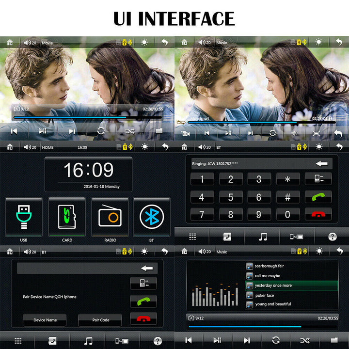 7" Car Radio Apple/Andriod Carplay BT Car Stereo Touch Screen Double 2Din+Camera Image 3