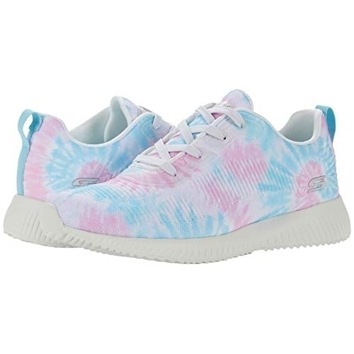 Skechers Womens BOBS Sport Squad - Color Flex Sneaker Pink/Mint - 117064-PKMT PKMT Image 4