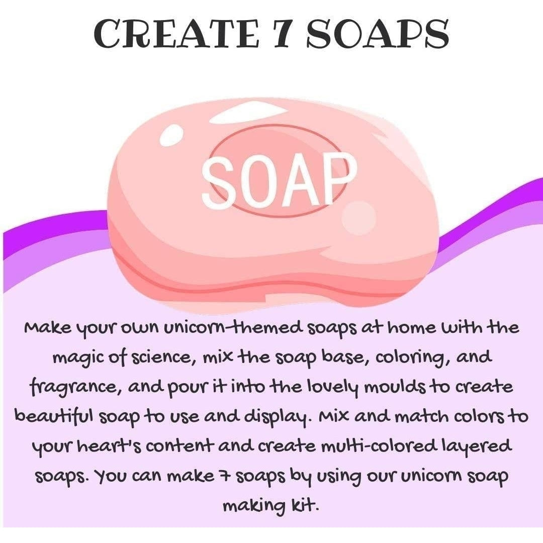 Mighty Mojo Explore STEM My Unicorn-Themed Lab Make Soap DIY Science Kit Image 6