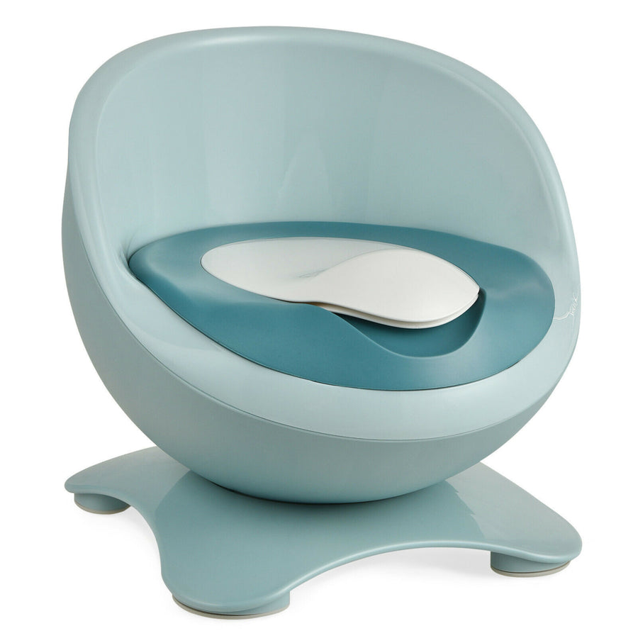 Gymax Toddler Egg-Shaped Real Potty Training Toilet /Removable Container Image 1