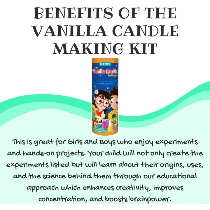 Mighty Mojo STEM Learner My Vanilla Candle Making Lab DYI Kids Science Kit Image 4