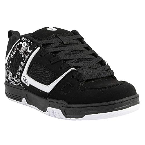 DVS Mens Gambol Skate Shoe BLACK WHITE PU NUBUCK Image 1