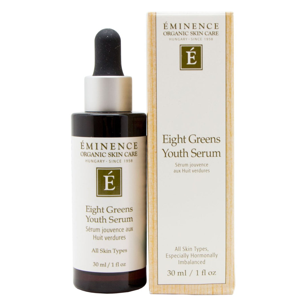 Eminence Eight Greens Youth Serum 1oz Hydrating Anti-Aging Skin Care Organic Image 1