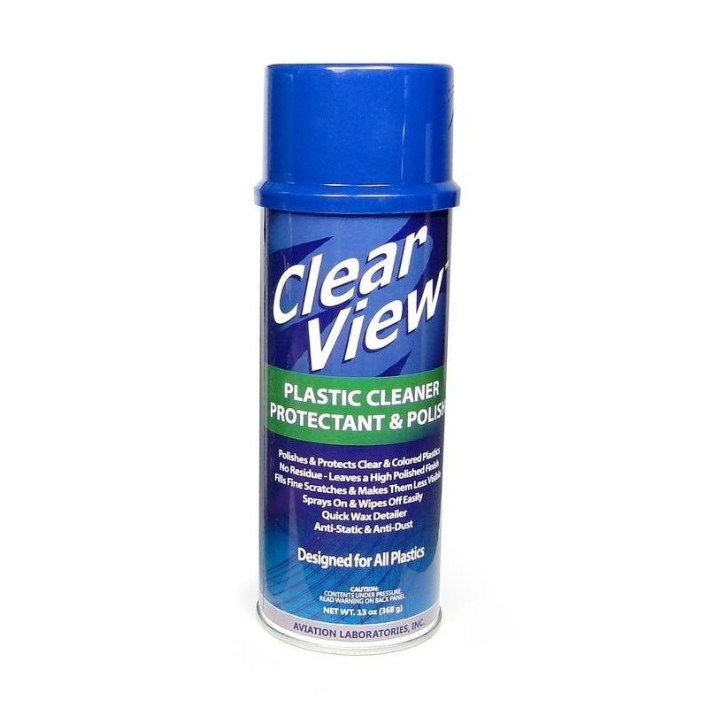 CLEAR View Plastic Cleaner PROTECTANT and Polish - 13 OZ Image 1
