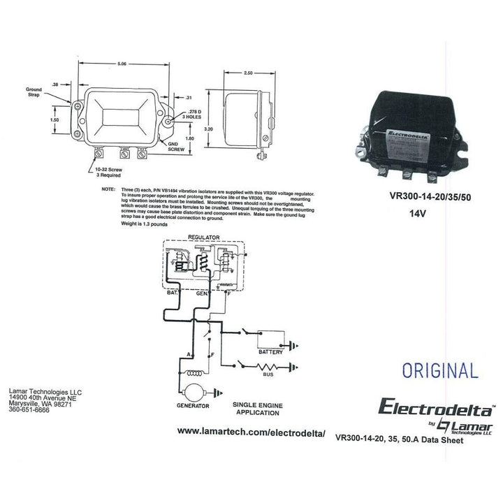 VR300-14-50 VOLTAGE REGULATOR Image 2