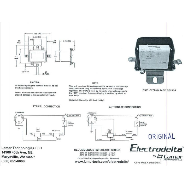 Electrodelta Overvoltage Sensor28v OS75-28 Image 2