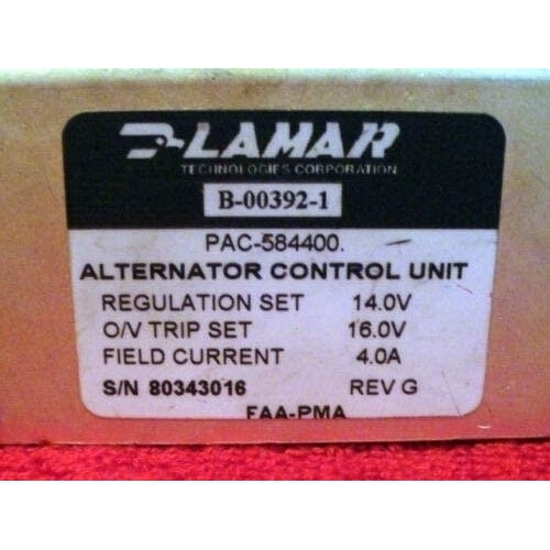 B-00392-1 LAMAR 14 Volt ALTERNATOR Control Unit Image 2