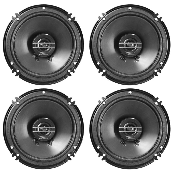 (Pack of 4) Pioneer TS-G1620F 250 Watts 6.5" 2-Way Coaxial Car Audio Speakers Image 1