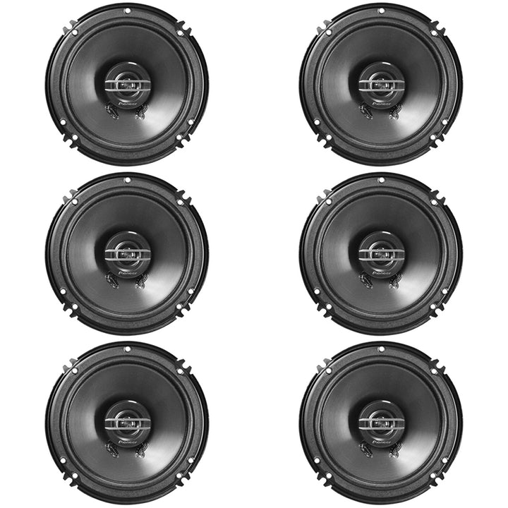 (Pack of 6) Pioneer TS-G1620F 250 Watts 6.5" 2-Way Coaxial Car Audio Speakers Image 1