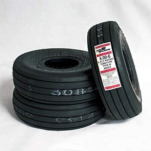 Specialty Tires of America AB3E4 McCreary Air Hawk 6.00-6 6 Ply Aircraft Tire Image 1