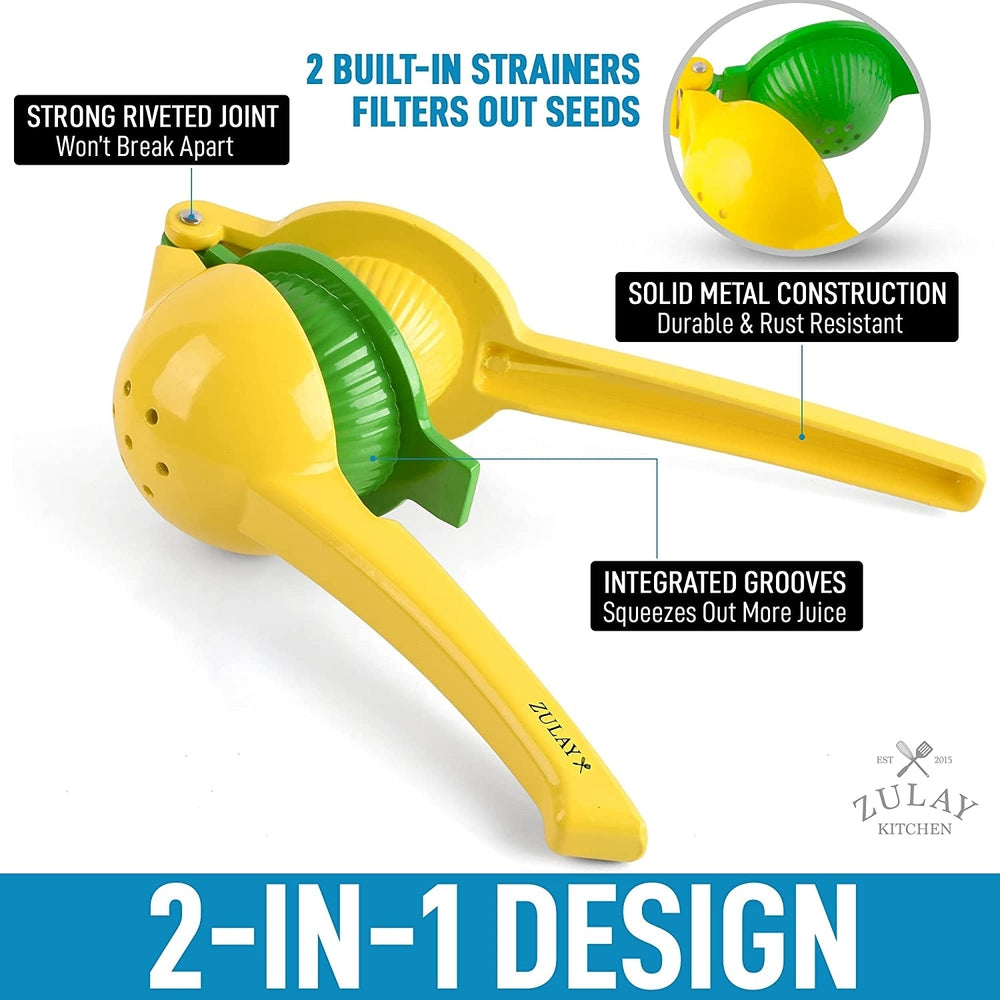 Heavy Duty Lemon Lime Citrus Squeezer Dishwasher Safe 8.7in Juicer Tool Image 2