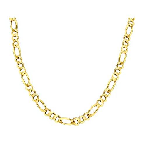 14k Yellow Gold 16" Figaro Chain Image 1