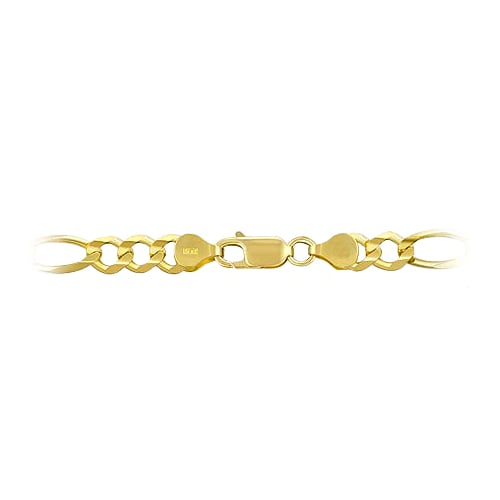 14k Yellow Gold 16" Figaro Chain Image 2