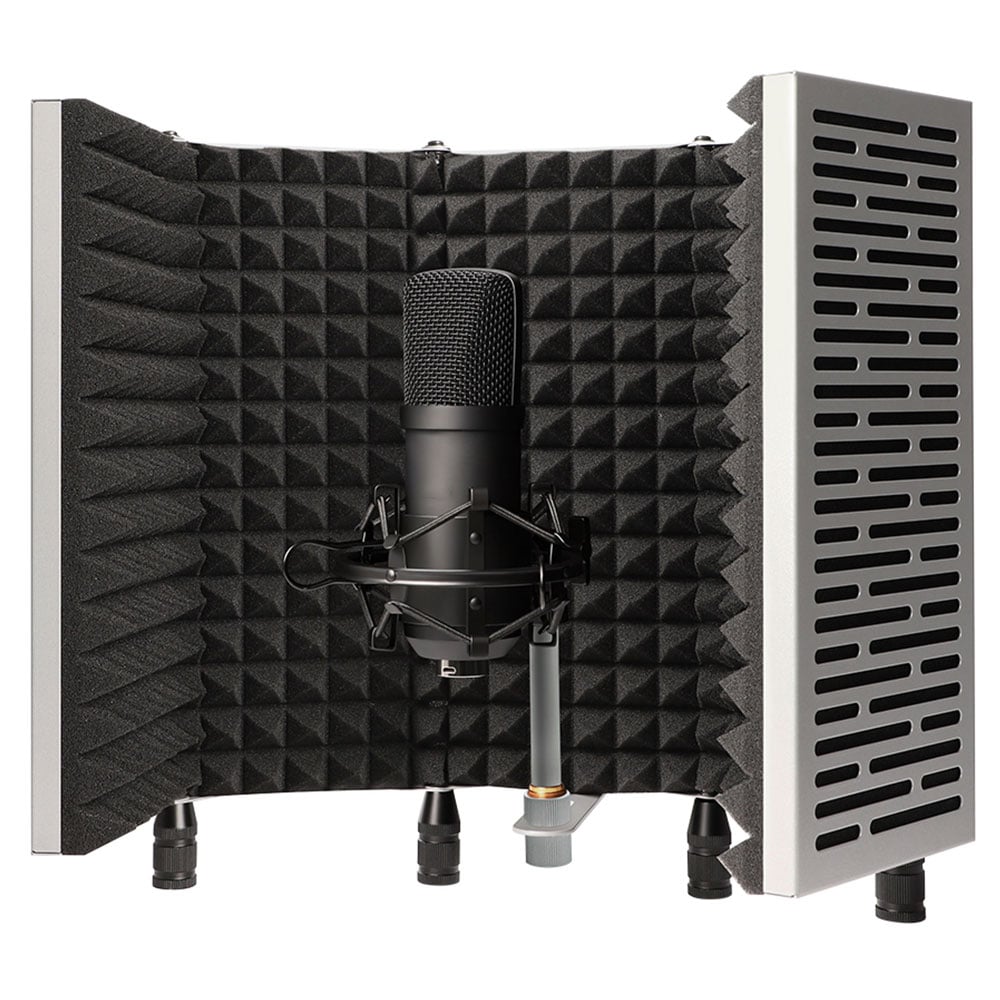 Technical Pro 5-Panel Professional Vocal Microphone Isolation Shield Portable Studio Mic Sound Absorbing Foam Reflector Image 4