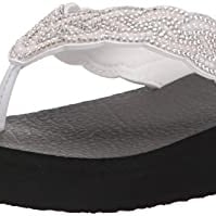 Skechers Cali Womens Vinyasa-Happy Pearl Flip-Flop WHITE Image 1