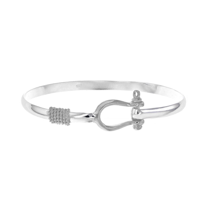 Sterling Silver Hook Bangle Bracelet Image 1