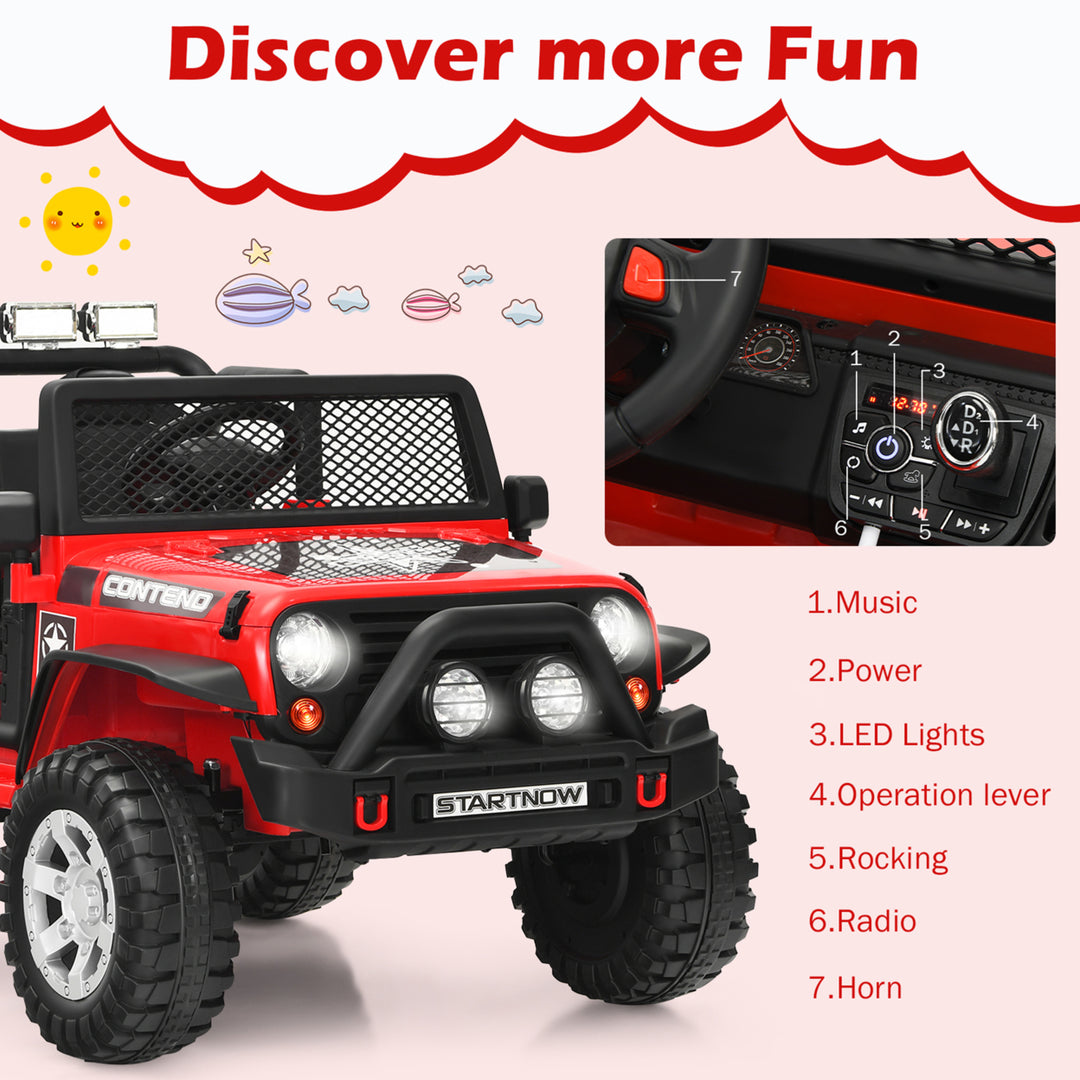 12V Electric Kids Ride On Car Truck w/ MP3 Horn 2.4G Remote Control Image 3